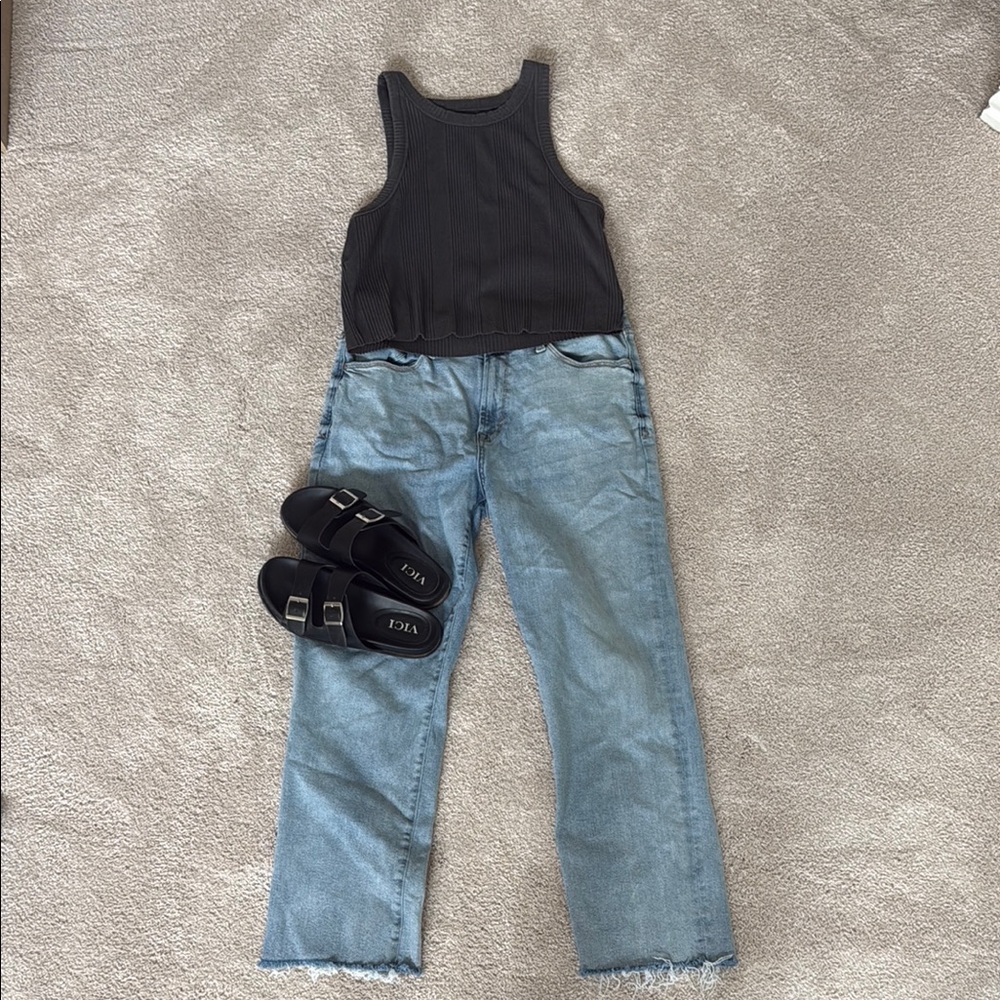 Kensie Vintage Luxe The Allie High Rise Slim Straight Jeans